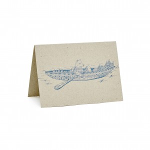 Sun_Canoe greeting card