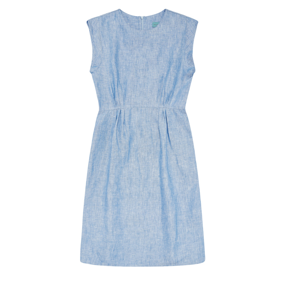 SM_Cocktail Dress Sky Blue Linen