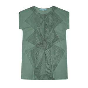 SM_Green Diamond Shift Dress