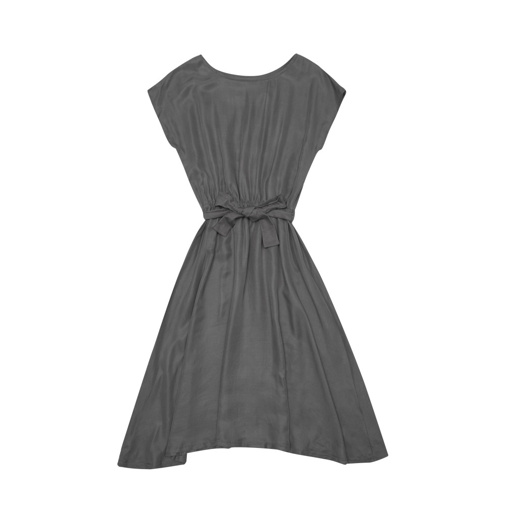 SM_Grey party Dress shiney